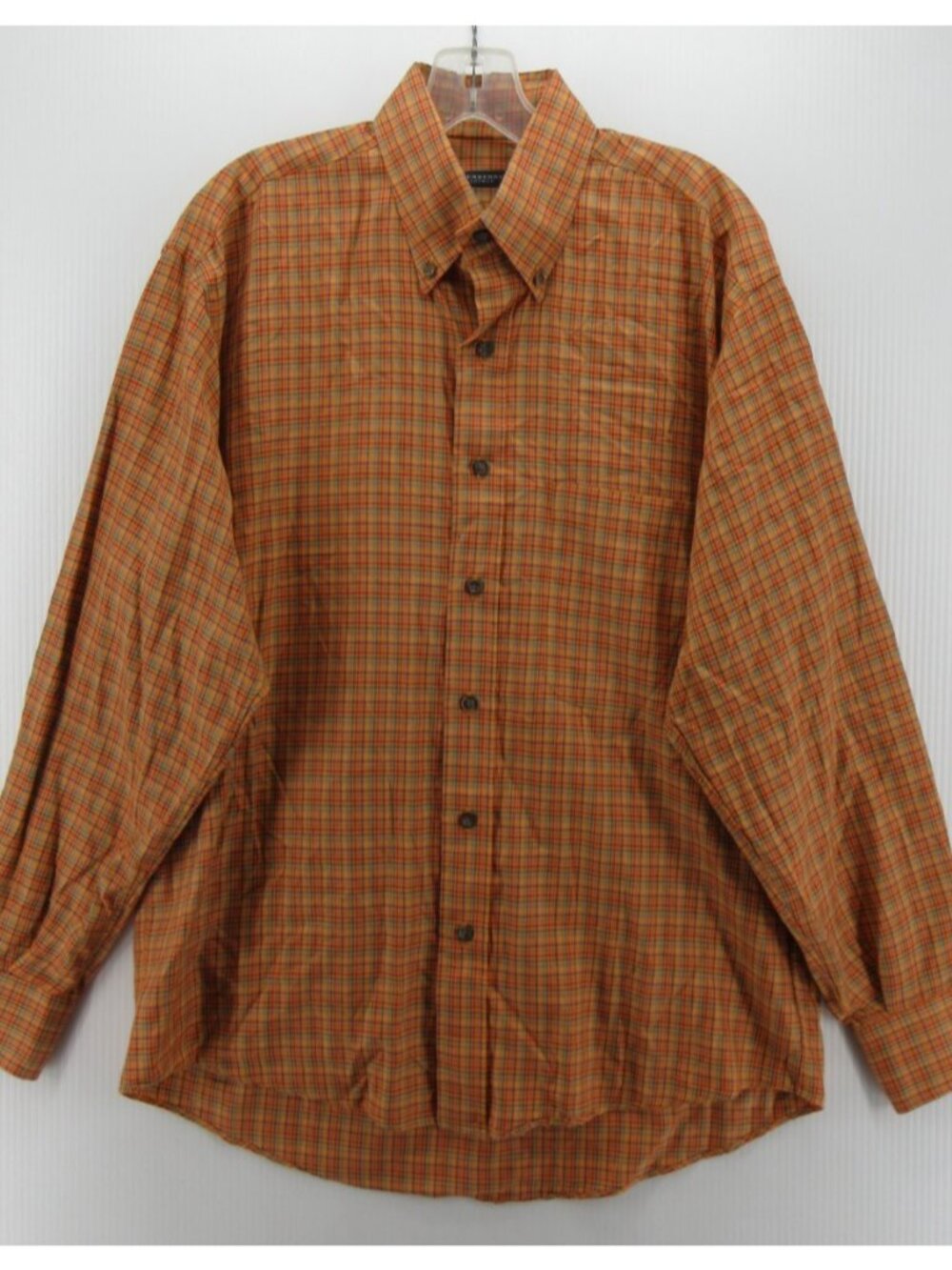 VINTAGE Burberry London Shirt Medium Button Up Micro Plaid Heritage